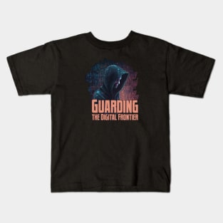 Guarding the Digital Frontier Kids T-Shirt